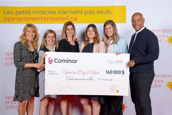Un chèque de 160 000$ pour le Téléthon Opération Enfant Soleil Un chèque de 160 000$ pour le Téléthon Opération Enfant Soleil