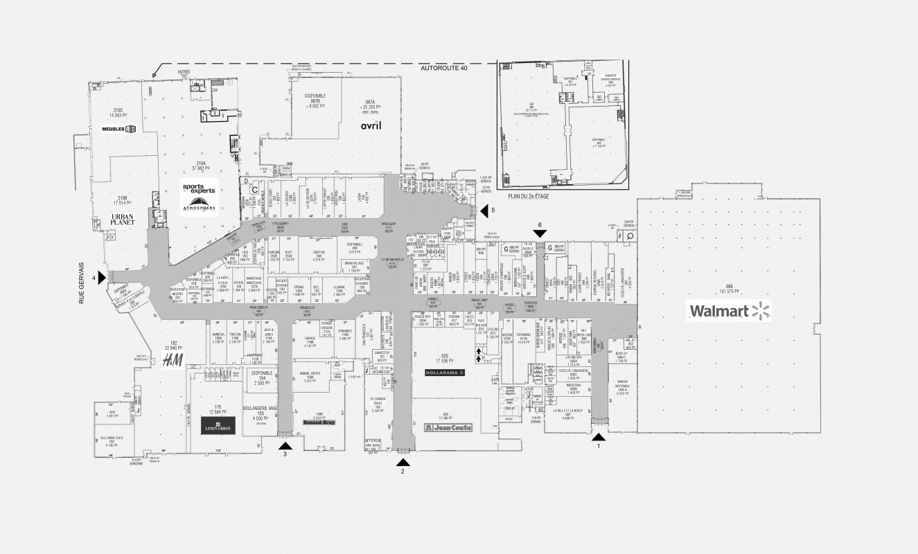 Location d'espace commercial - Galeries Rive Nord - Cominar