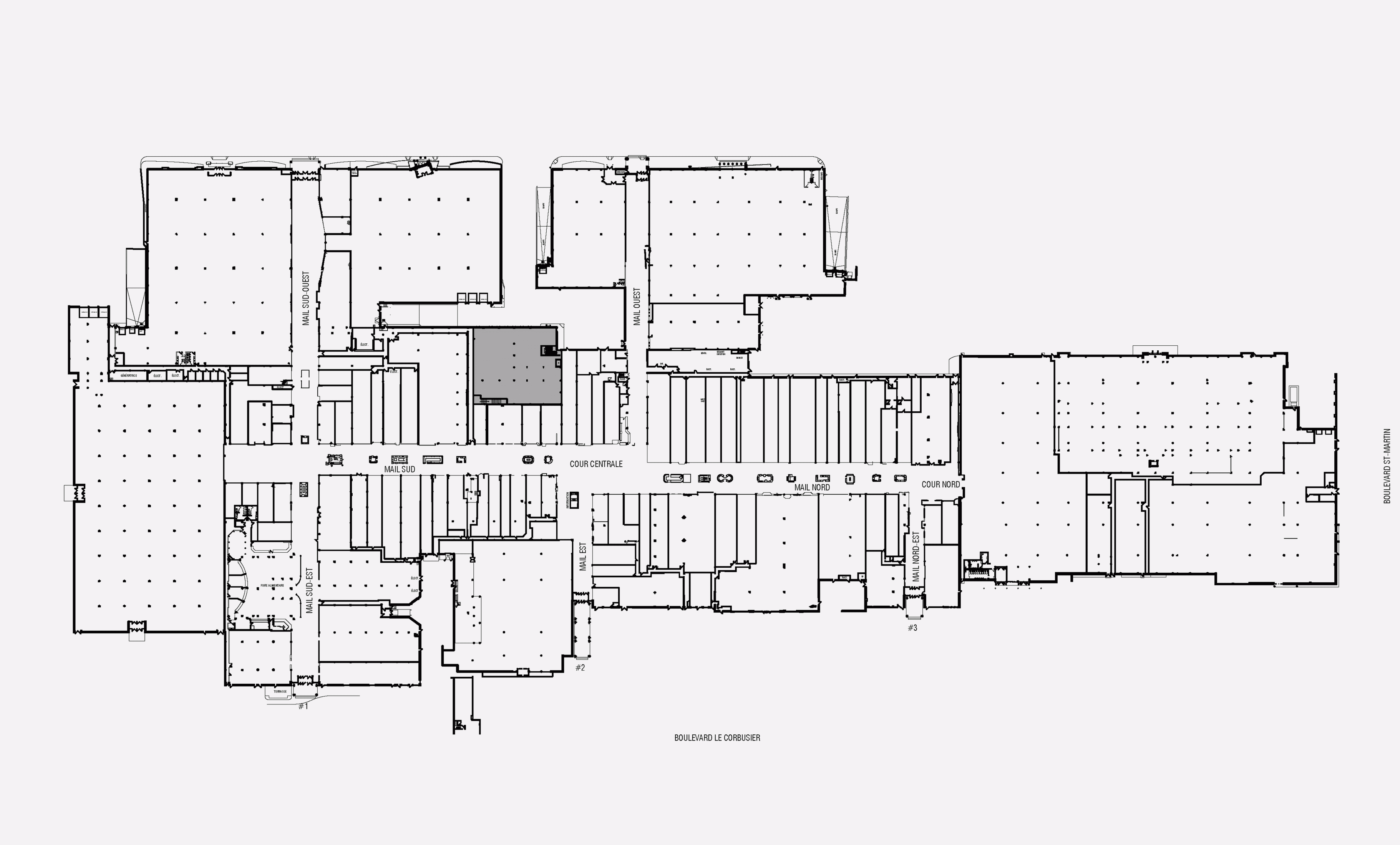 1600, boul. Le Corbusier - Plan RDC