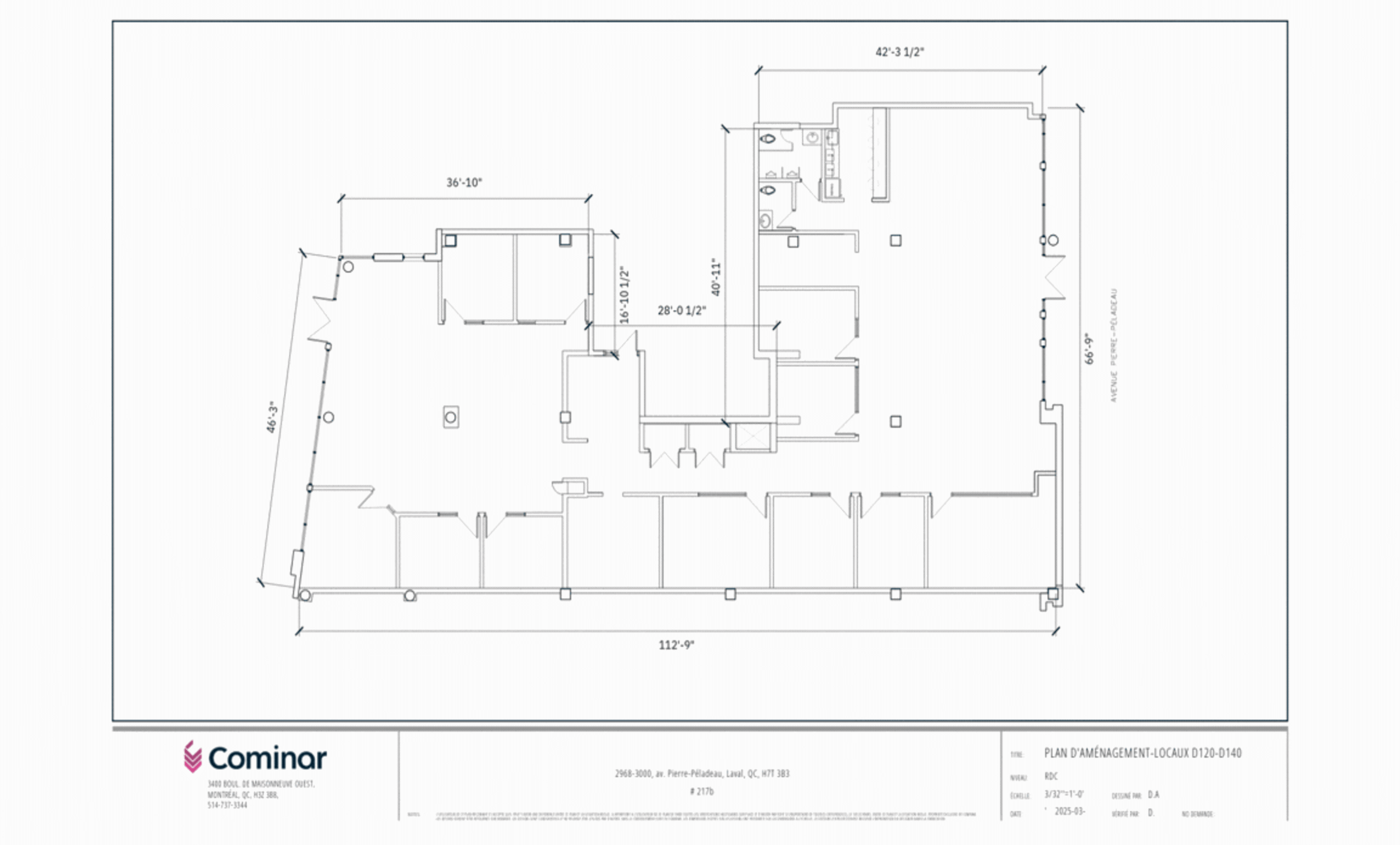 Suite #D120-140 - Plan 1