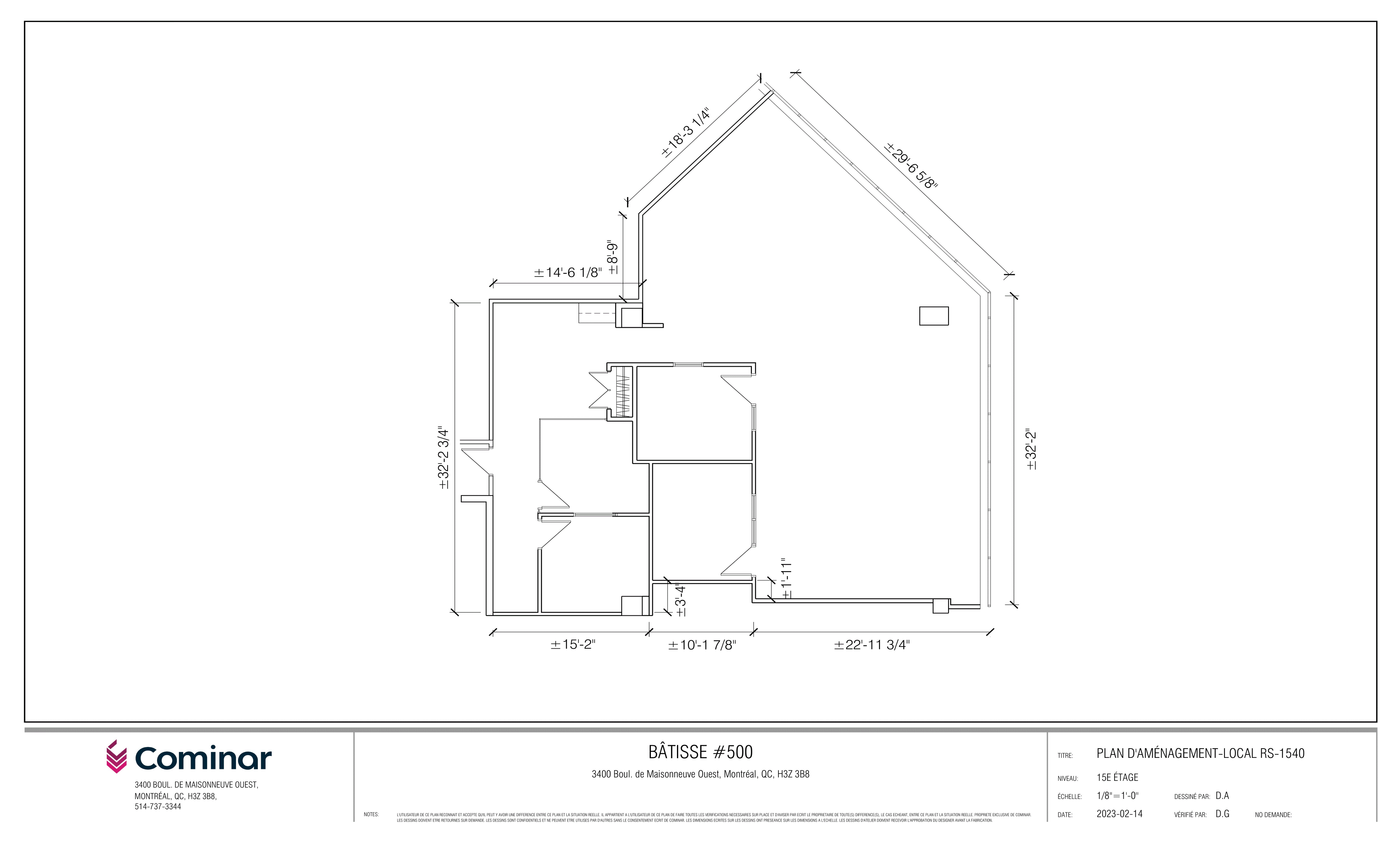 Suite #1540 - Plan 1