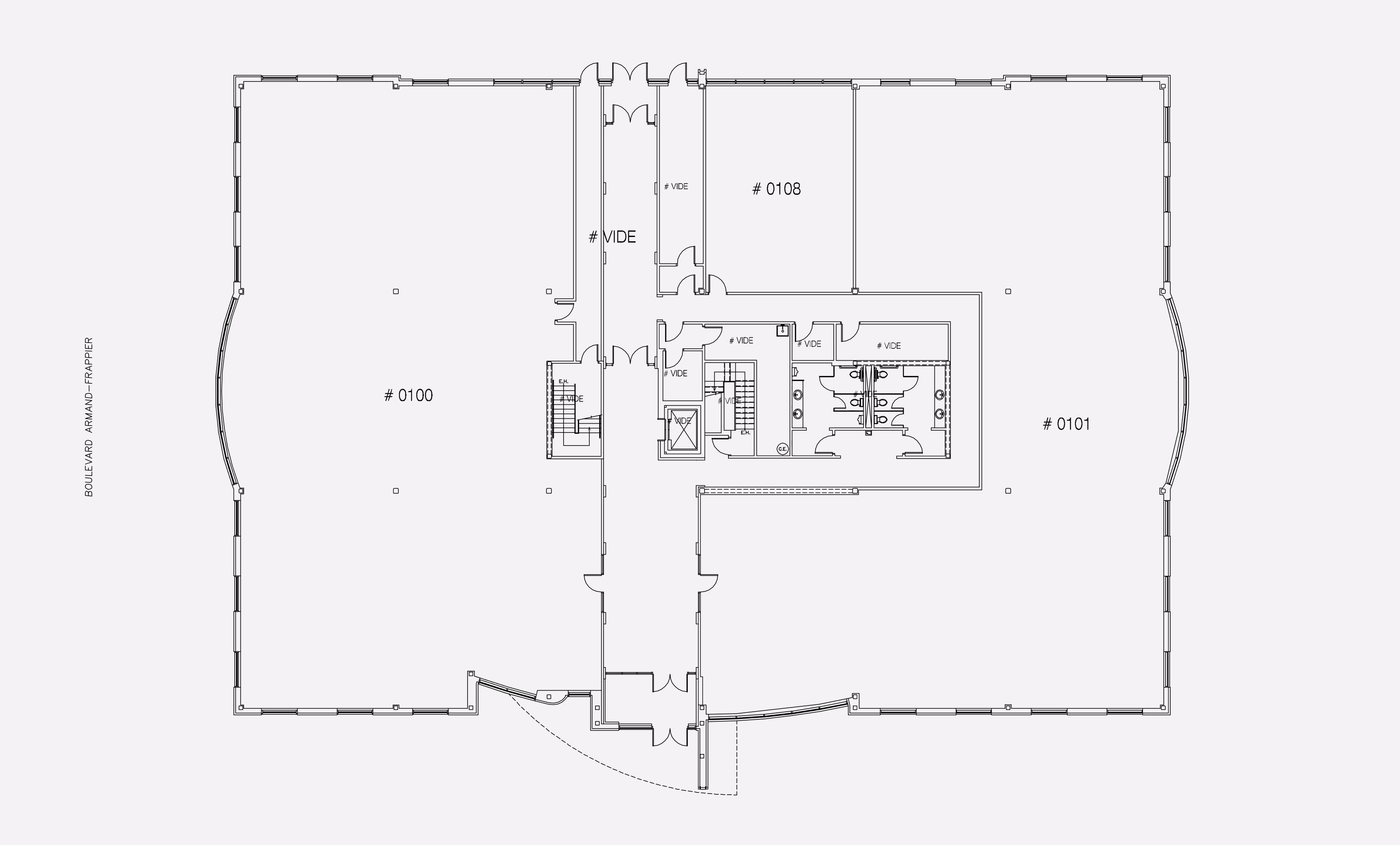 400 Boulevard Armand Frappier - Plan RDC
