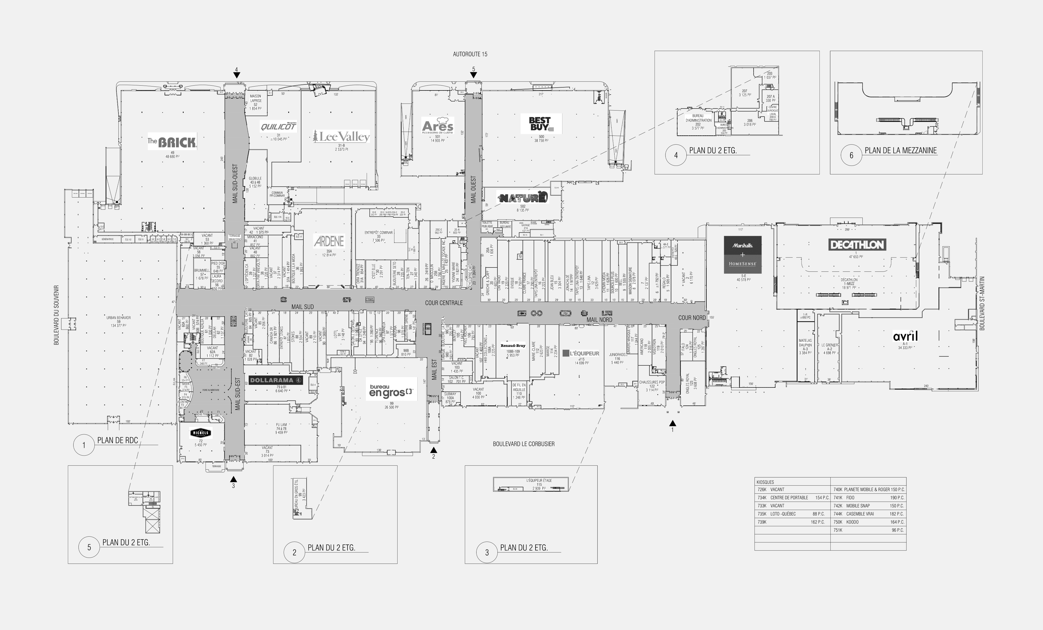 DUO | Centre Laval - Plan RDC