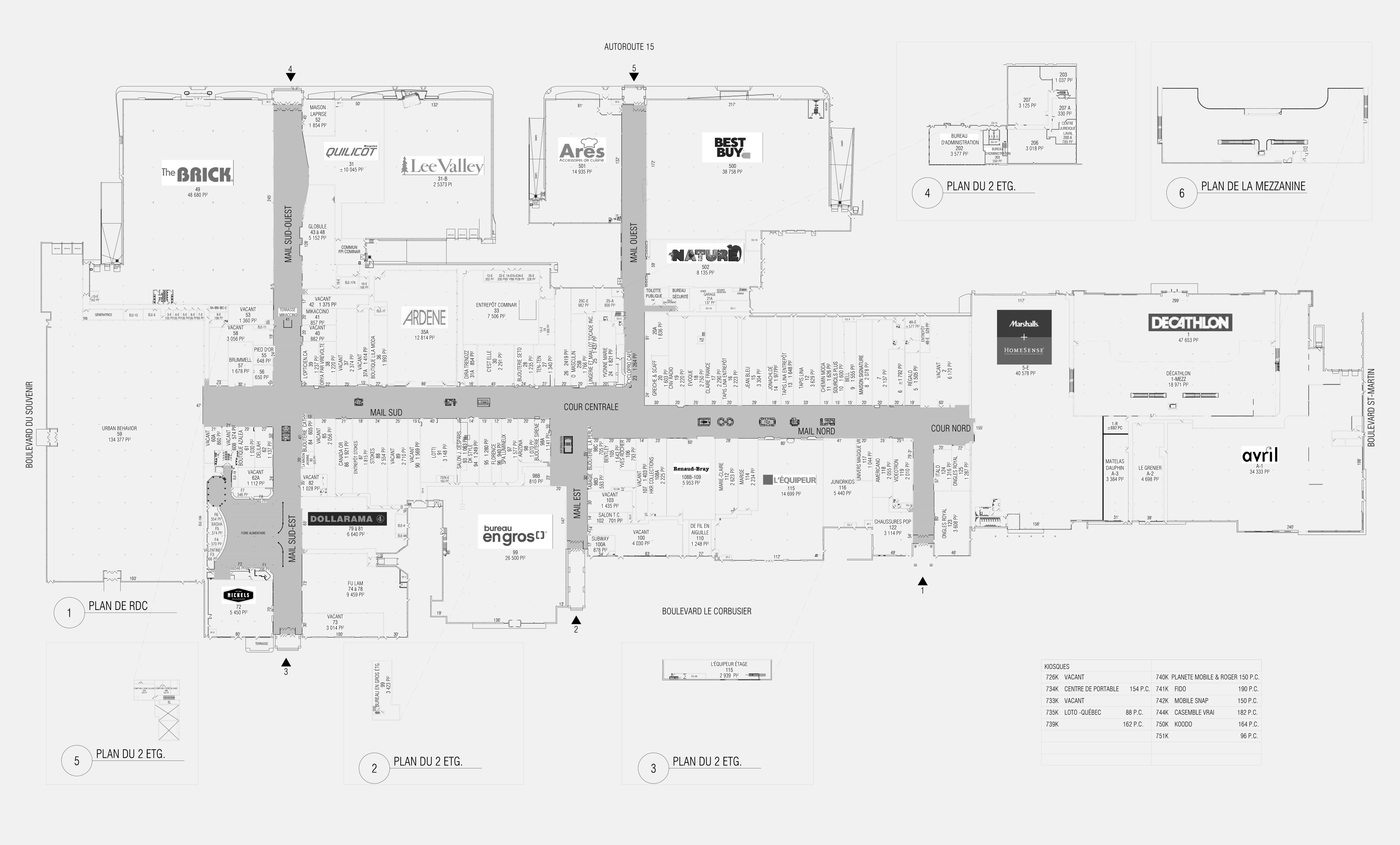 DUO | Centre Laval - Plan RDC