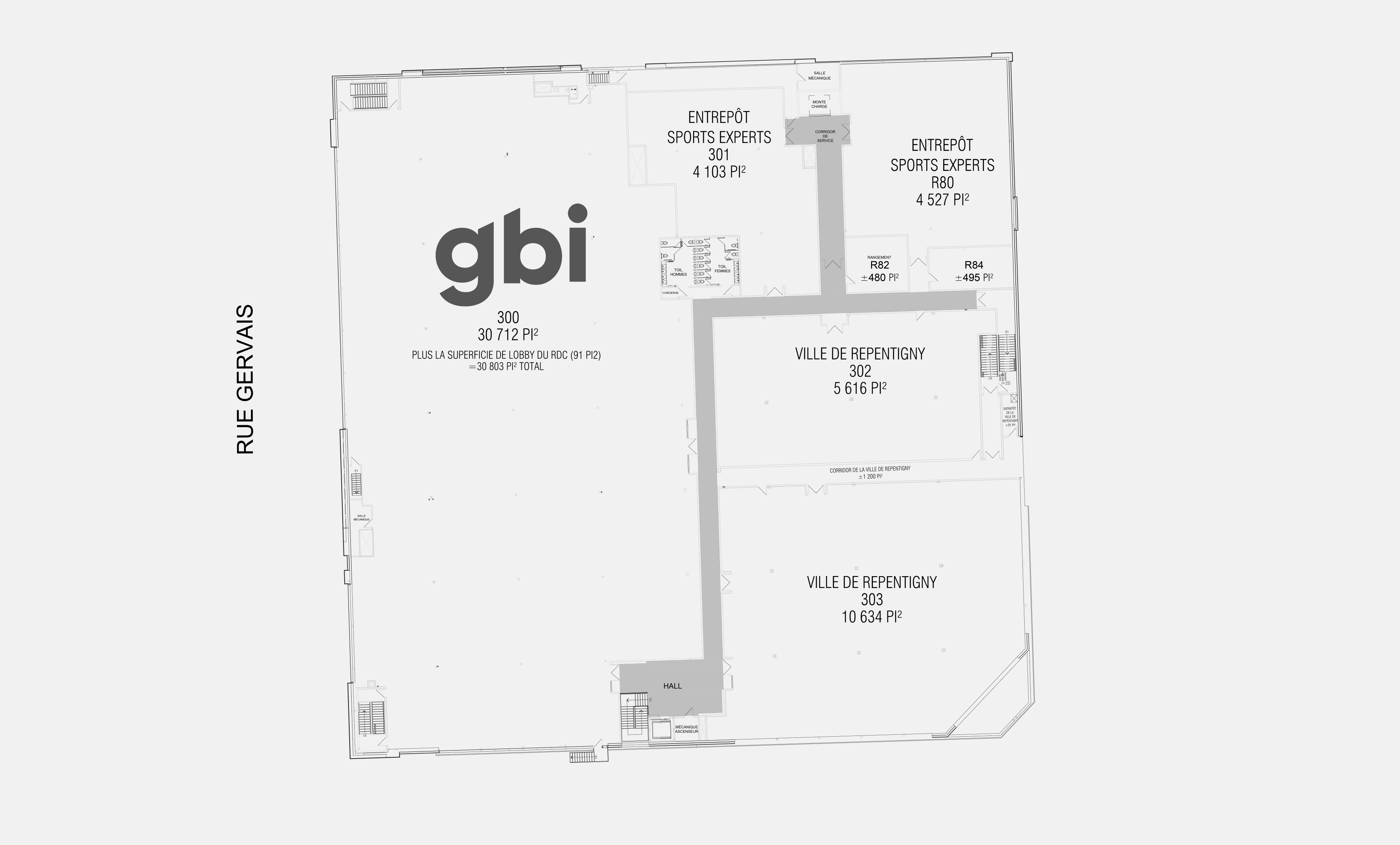 Galeries Rive Nord - Plan 2