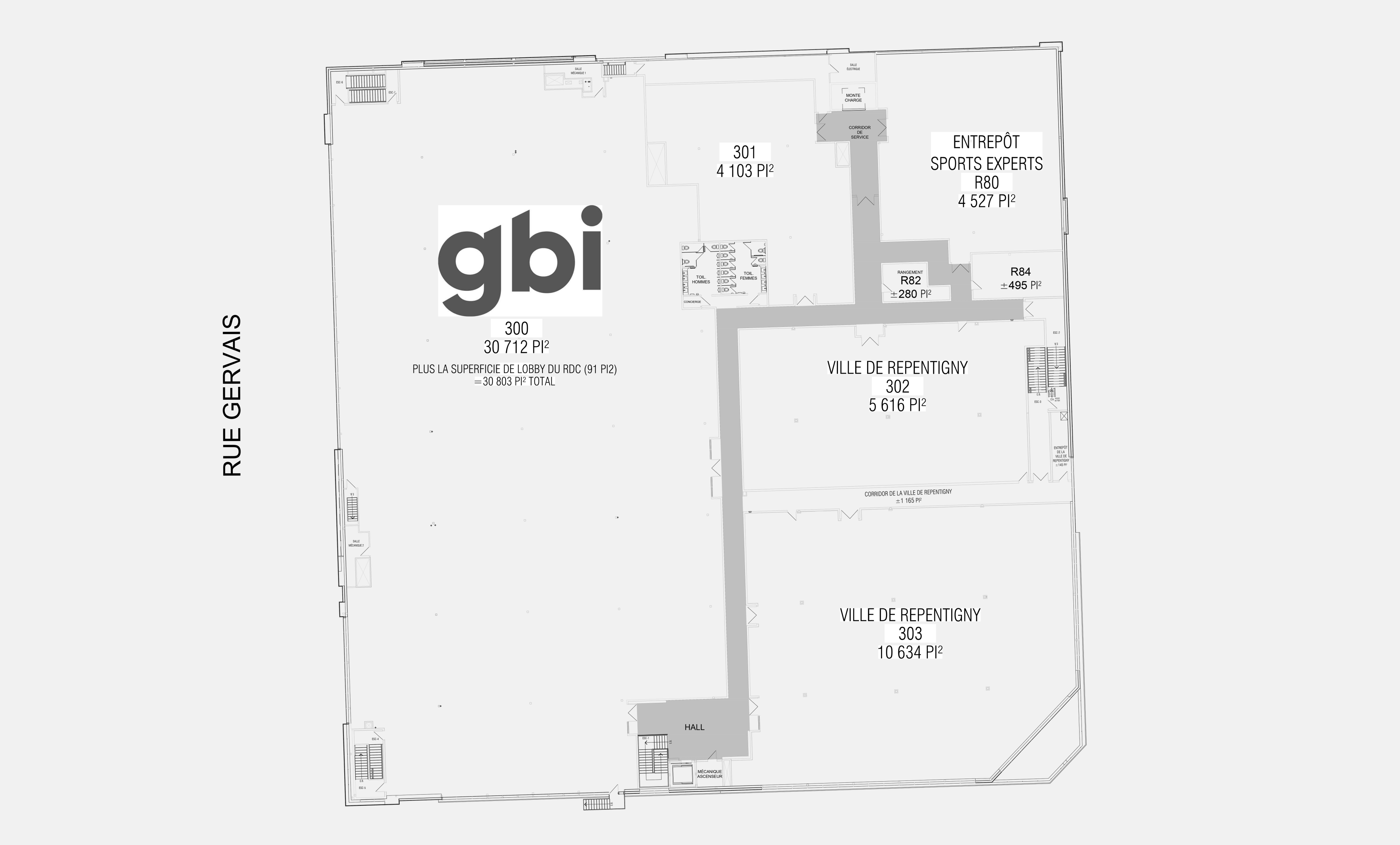 Galeries Rive Nord - Plan 2