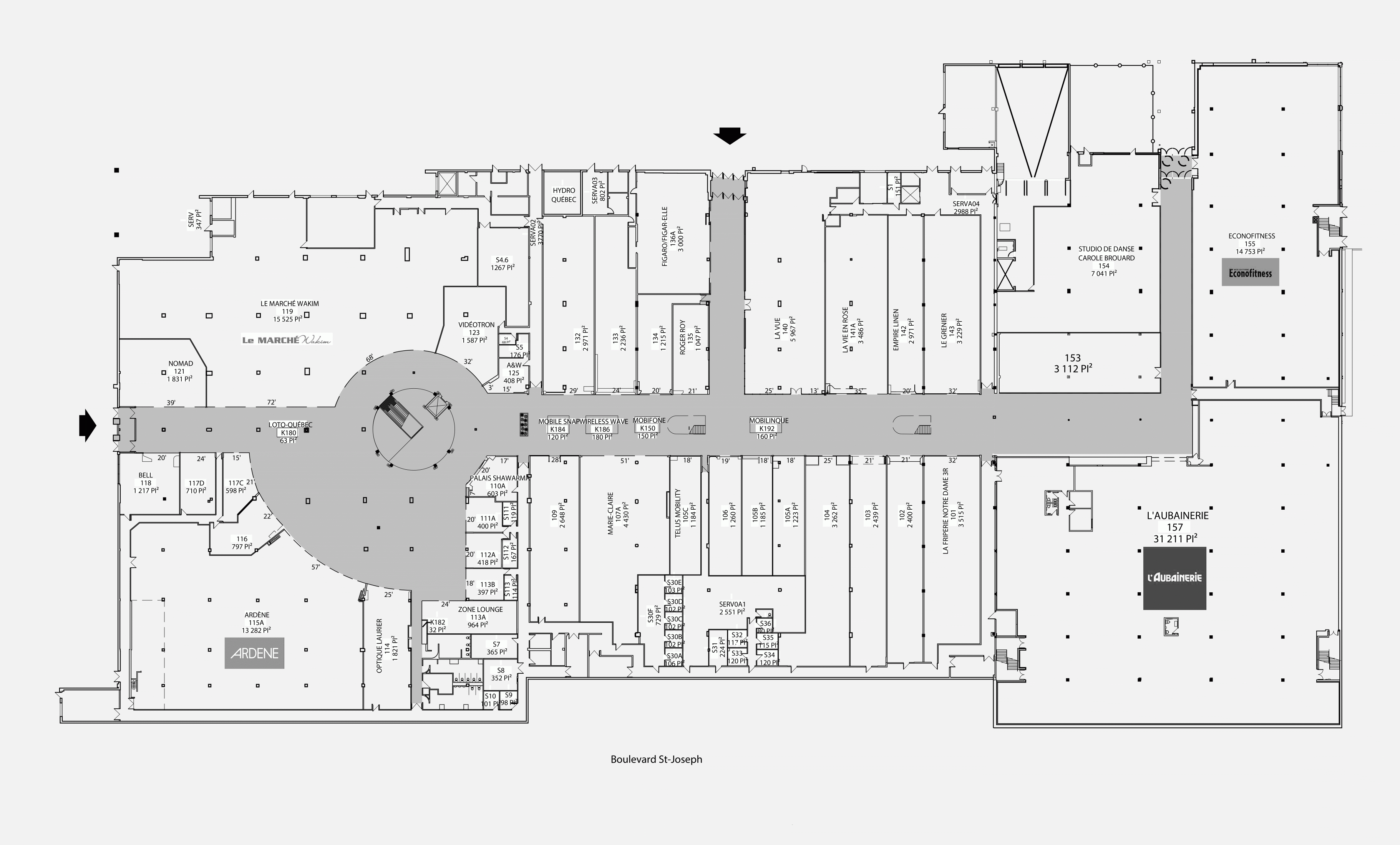 Les Galeries de Hull - Plan 1