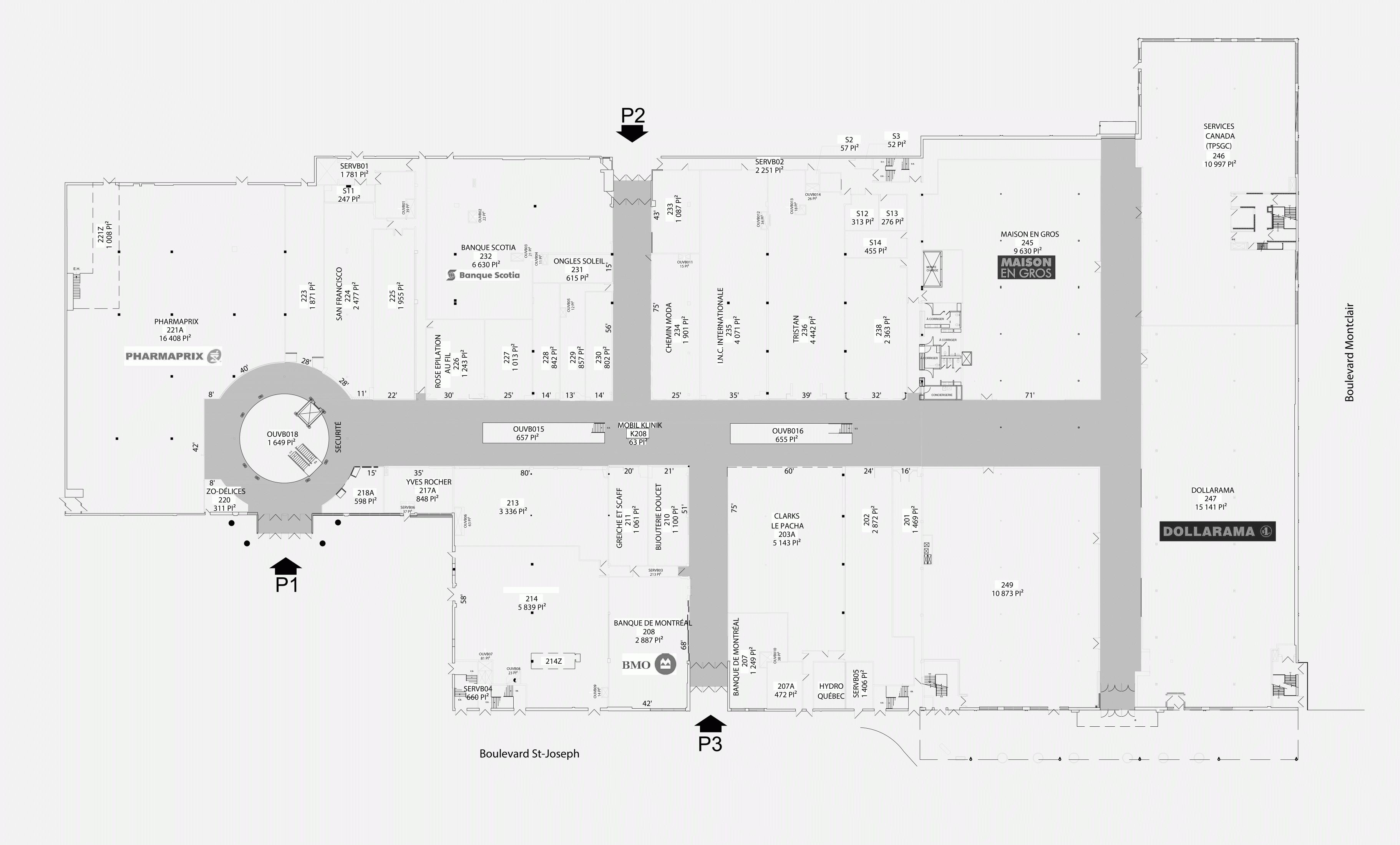 Les Galeries de Hull - Plan 2