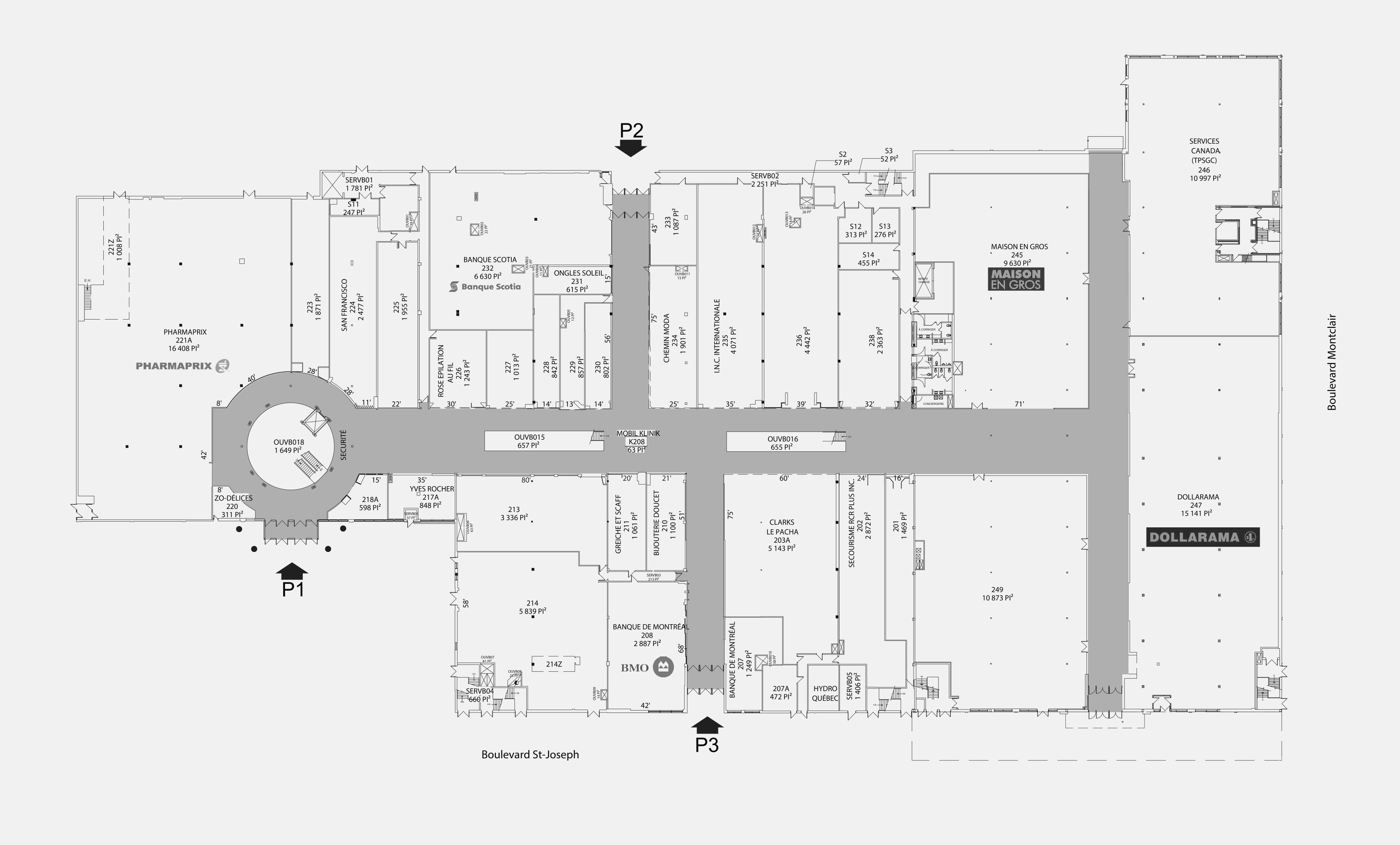 Les Galeries de Hull - Plan 2