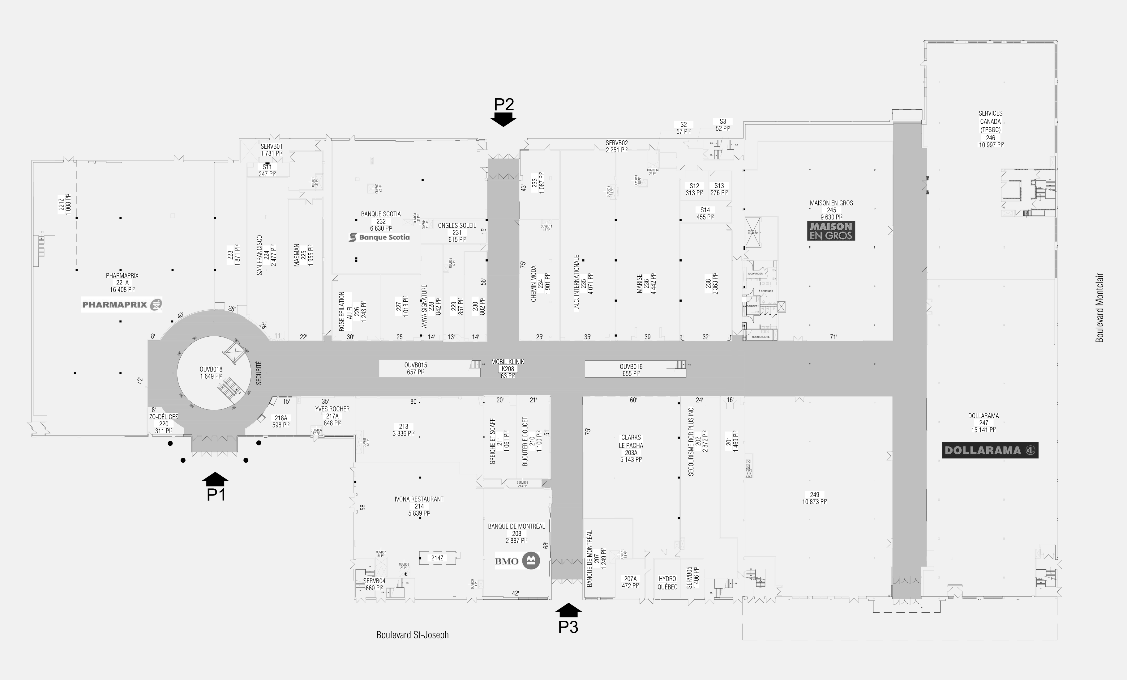 Les Galeries de Hull - Plan 2