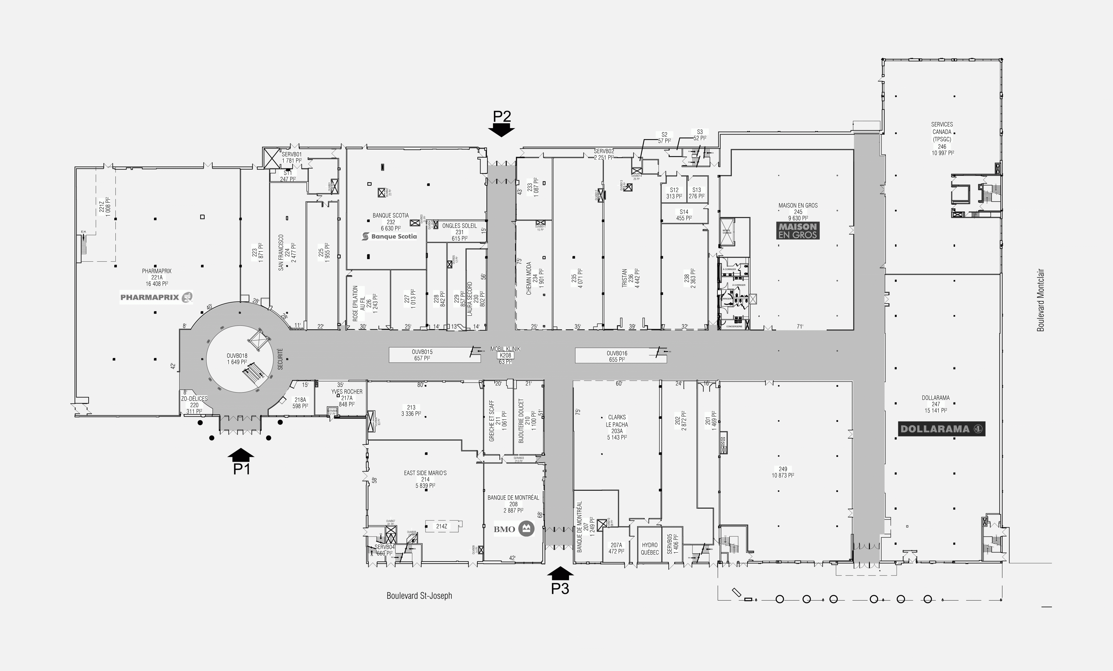 Les Galeries de Hull - Plan 2