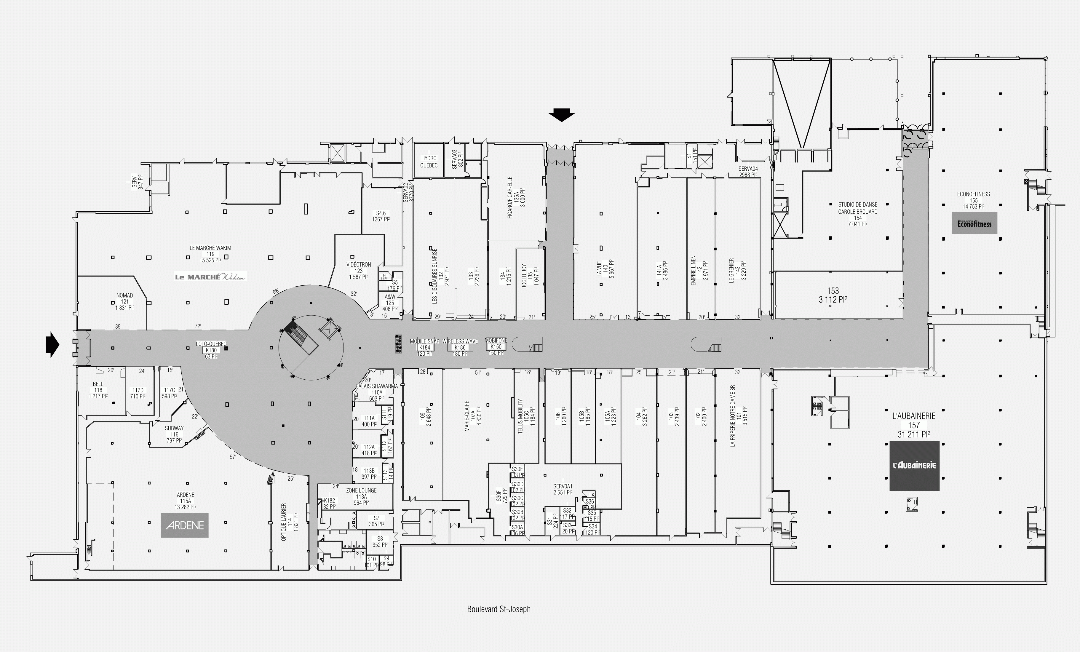 Les Galeries de Hull - Plan 1