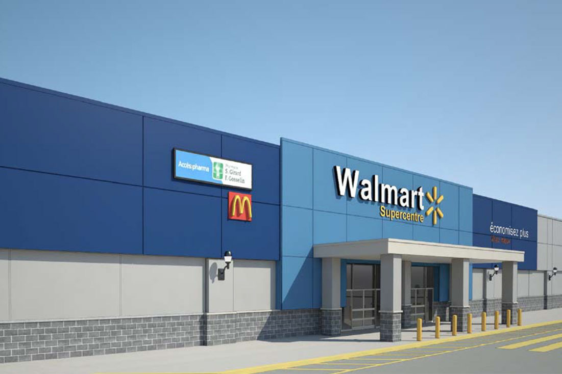 Rénovations majeures pour le Walmart des Galeries Rive Nord